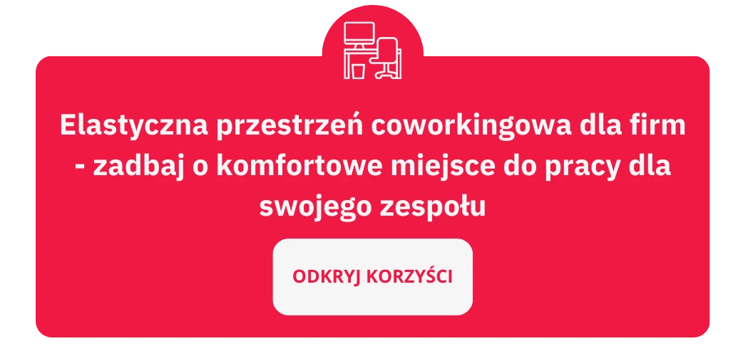 Elastyczna przestrzeń coworkingowa dla firm - baner