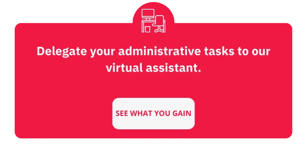 Administrative support from a virtual assistant - banner